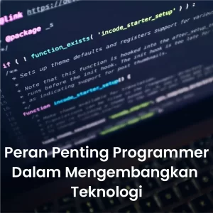 Peran Penting Programmer dalam mengembangkan teknologi