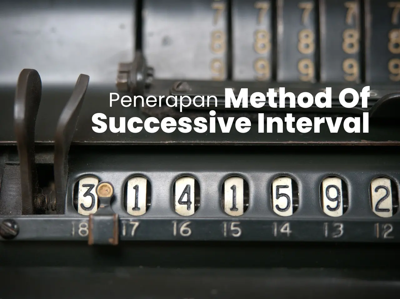 penerapan Method Of Successive Interval